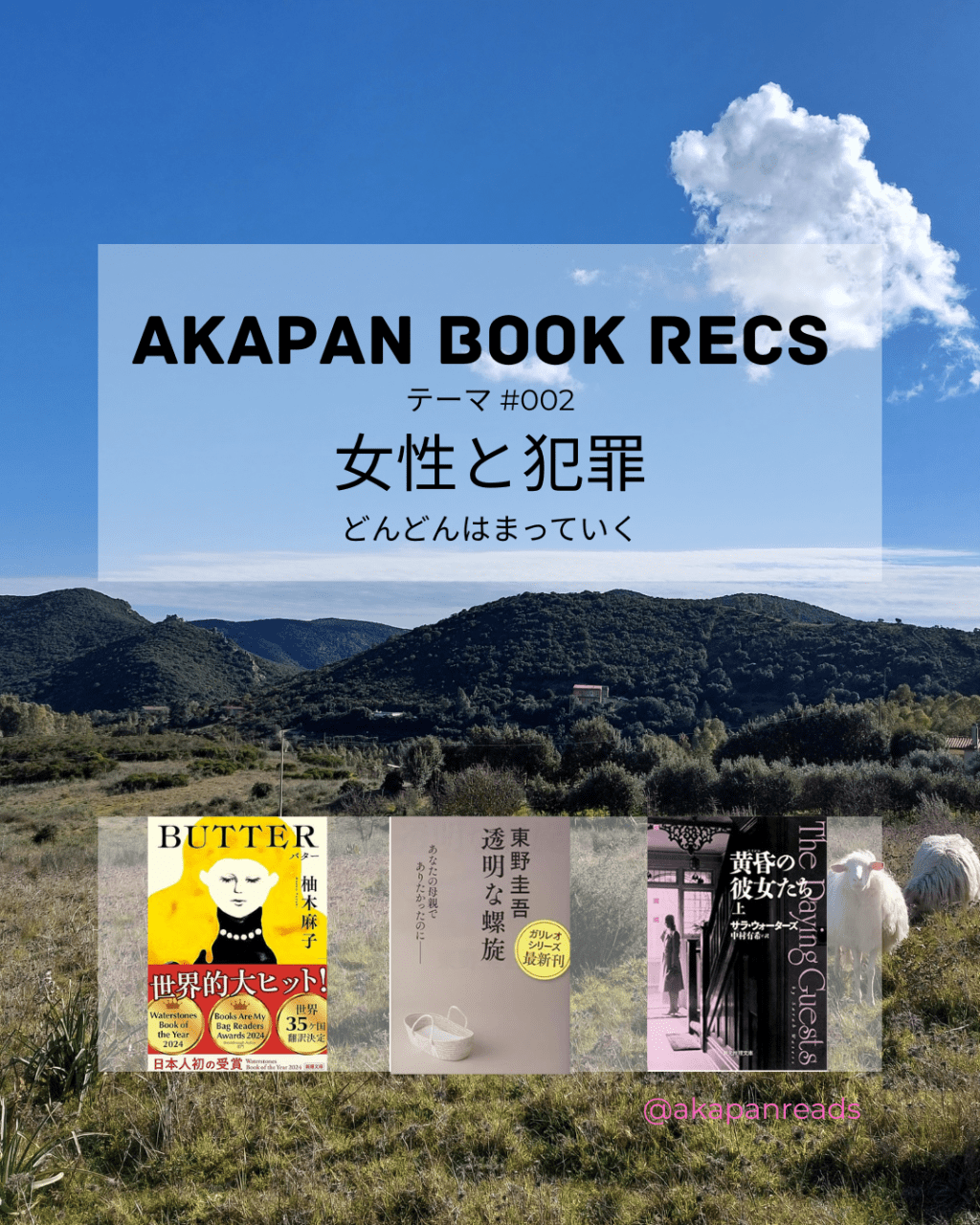 赤パンの3冊 | テーマ #002&nbsp;「女性と犯罪」
